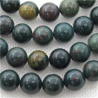 chook BloodStone Beads, round, approx 8mm dia