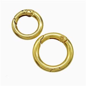 Copper Pendant Pave Zircon, Gold Plated, approx 25mm
