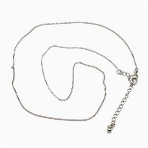 Copper Necklace, Gold Plated, approx 1.2mm, 40-45cm length