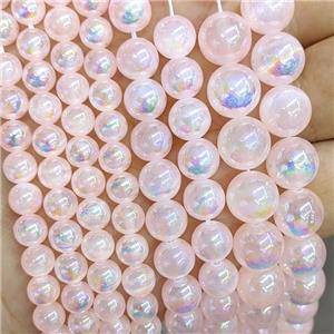 Jade Beads Dye Smooth Round, approx 10mm dia