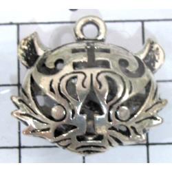 Tibetan Silver Tiger Charms pendants, Non-Nickel