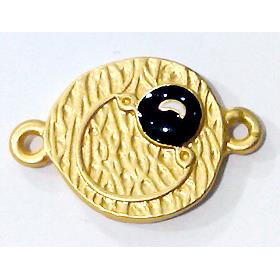 Tibetan Silver connector Lead free and nickel Free matte gold
