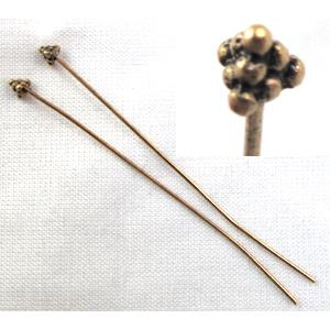 Antique Gold Tibetan Silver pin Charms Non-Nickel