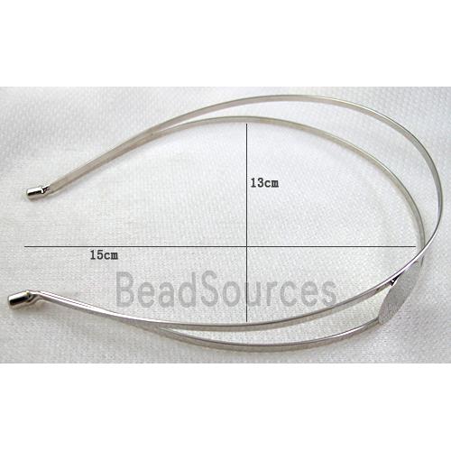 Platinum Plated steel alloy Hair Bands