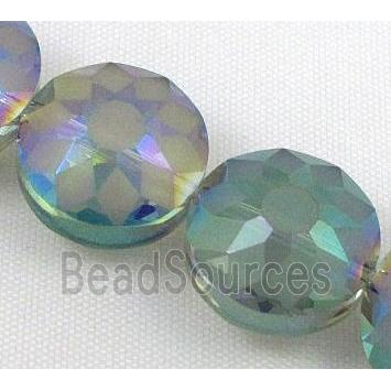 cut glass crystal bead, sun flower