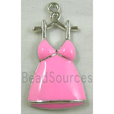 Tibetan Silver Skirt Charms Non-Nickel