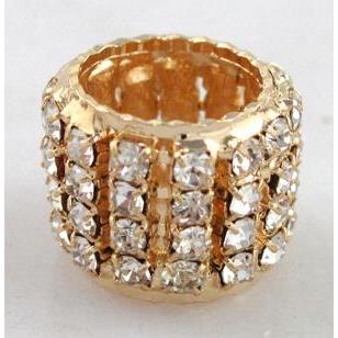 Rondelle Mideast Rhinestone Beads, copper, red copper