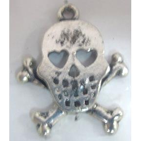 Skull Charm, Tibetan Silver pendants