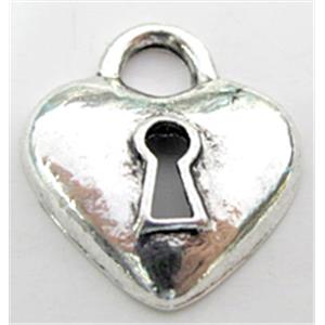 Tibetan Silver charm pendant, Lead free and nickel Free, 22x19mm