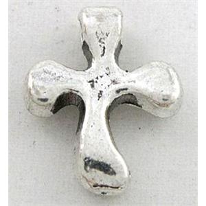 tibetan silver cross pendant, Non-Nickel, approx 13.5x16.5mm