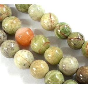 ocean jasper beads, round, 8mm dia, approx 50pcs per st