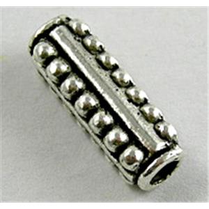 Tibetan Silver Tube Spacer Non-Nickel, 5x5mm, 14mm length, hole:2.5mm