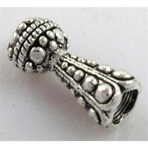 Tibetan Silver Spacers bead Non-Nickel, 7x17mm