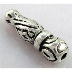 Tibetan Silver Spacers bead Non-Nickel, 7x23mm