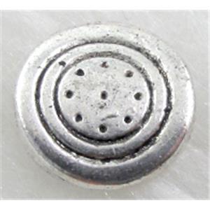 Tibetan Silver Target Spacers Non-Nickel, 12mm dia, 3mm thin
