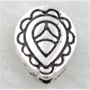 Tibetan Silver Spacers Non-Nickel, 8.5x11mm, 3mm thin