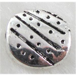 Tibetan Silver Spacers Non-Nickel, 10mm dia, 3.2mm thin