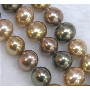 Pearlized Shell Bead, potato shape, approx 16x19mm