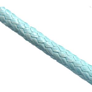 waxed cord, round, jewelry binding, lt.aqua, 2mm dia, 100yard per rolls
