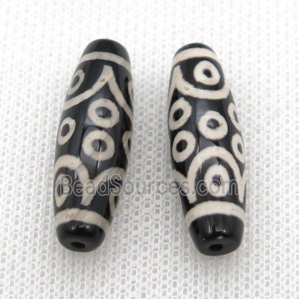 tibetan DZi rice beads, eye