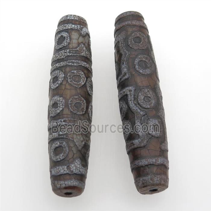 antique Tibetan Dzi rice Beads, eye