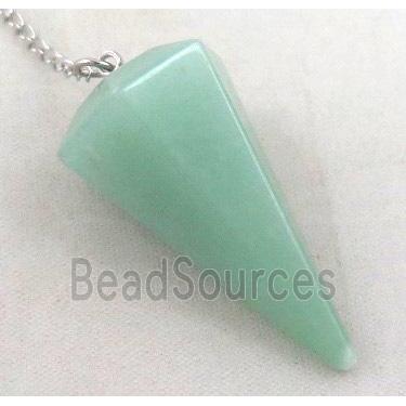 green aventurine pendulum pendant