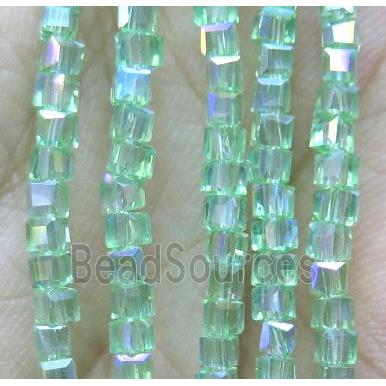 Chinese crystal bead, faceted cube