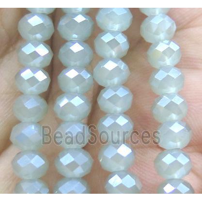 Chinese crystal glass bead, faceted rondelle