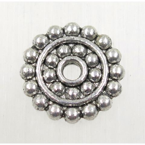 tibetan silver spacer beads, zinc, non-nickel