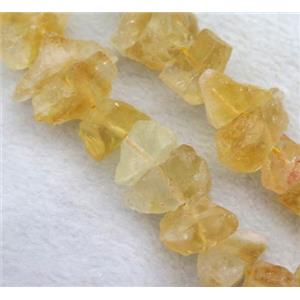 citrine bead, nugget, freeform, approx 10-20mm
