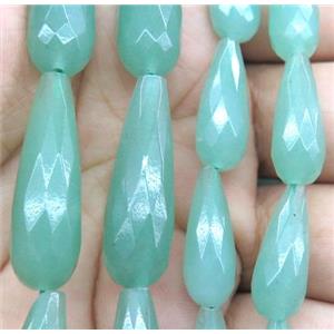 gemstone bead, faceted teardrop, approx 10x30mm