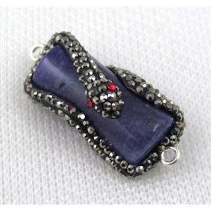 gemstone connector paved rhinestone, approx 15-30mm