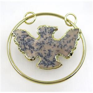 agate pendant, gold plated, approx 30-60mm