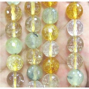 mixed gemstone beads, faceted round, approx 8mm dia