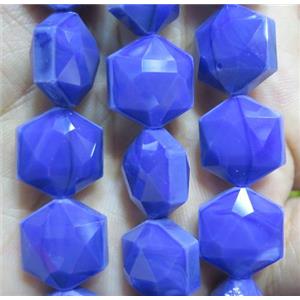 Chinese crystal glass bead, faceted, approx 14mm dia, 20pcs per st