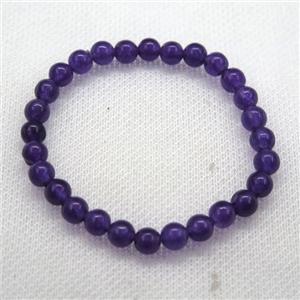 Stretch Jade bracelet, dye, approx 6mm, 28pcs per st