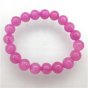 Stretch Jade bracelet, dye, approx 6mm, 28pcs per st