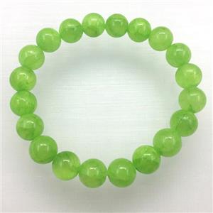 Stretch Jade bracelet, dye, approx 6mm, 28pcs per st