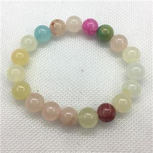 Stretch Jade bracelet, dye, approx 6mm, 28pcs per st