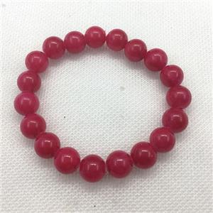 Stretch Jade bracelet, dye, approx 6mm, 28pcs per st