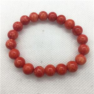 Stretch Jade bracelet, dye, approx 6mm, 28pcs per st