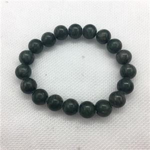Stretch Jade bracelet, round, dye, approx 6mm, 28pcs per st