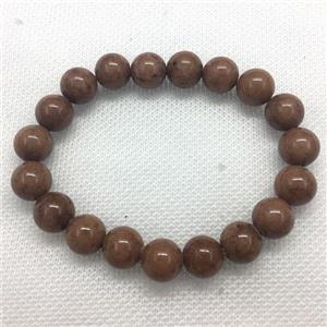 Stretch Jade bracelet, round, dye, approx 6mm, 28pcs per st