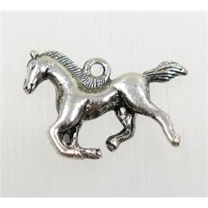 tibetan silver horse pendant, non-nickel, approx 17x22mm