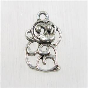 tibetan silver pendants, non-nickel, approx 10.5x15mm