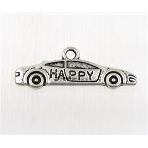 tibetan silver car pendant, non-nickel, approx 6.5x26mm
