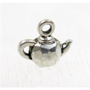tibetan silver teapot pendant, non-nickel, approx 7x12.5mm