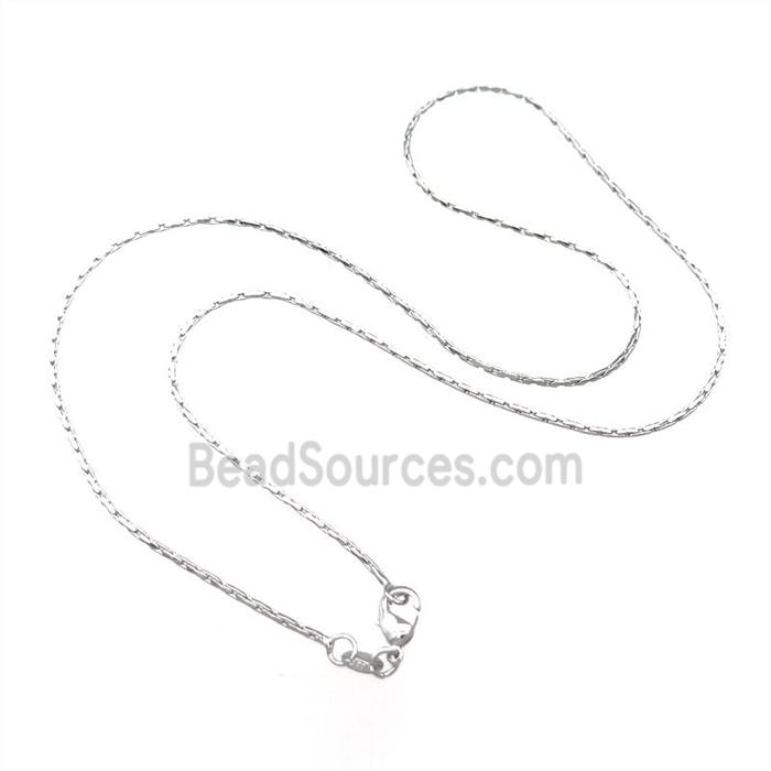 Copper Necklace Chain Unfaded Platinum Plated