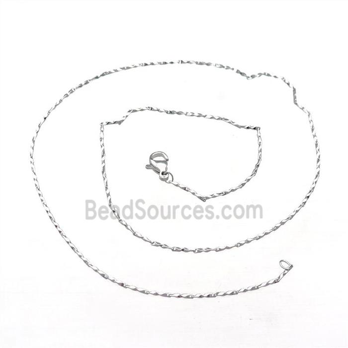 Copper Necklace Chain Unfaded Platinum Plated