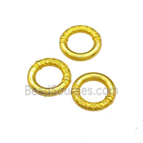 Alloy Jump Rings Gold Plated